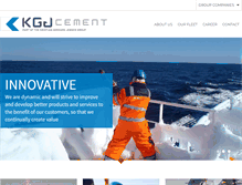 Tablet Screenshot of kgjcement.com